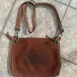 Vintage ROOTS Edie Tribe brown leather bag